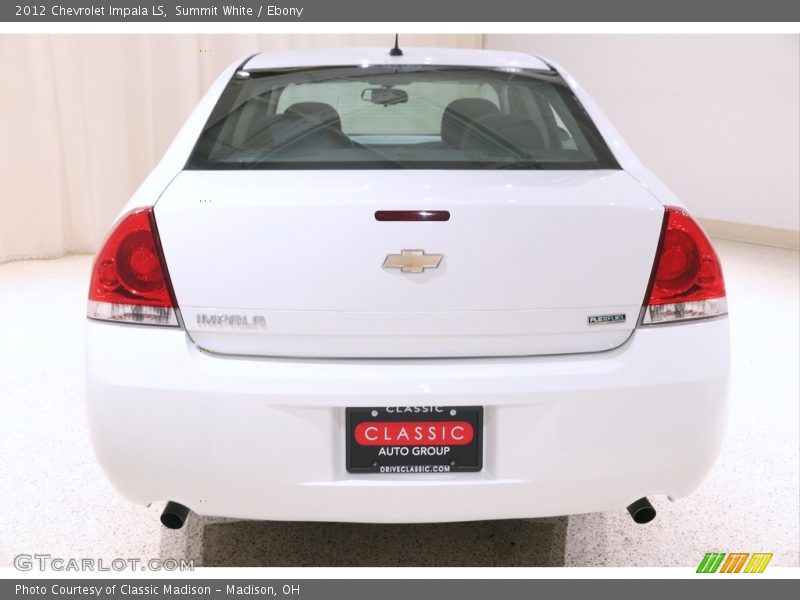Summit White / Ebony 2012 Chevrolet Impala LS