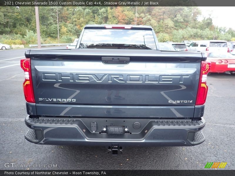 Shadow Gray Metallic / Jet Black 2021 Chevrolet Silverado 1500 Custom Double Cab 4x4