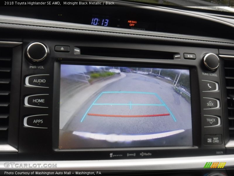 Midnight Black Metallic / Black 2018 Toyota Highlander SE AWD