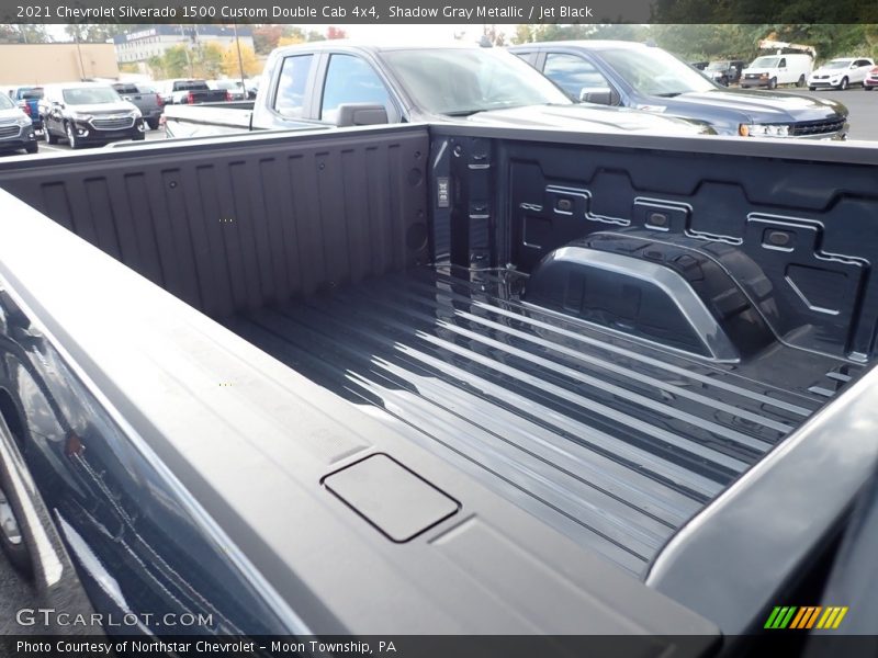 Shadow Gray Metallic / Jet Black 2021 Chevrolet Silverado 1500 Custom Double Cab 4x4