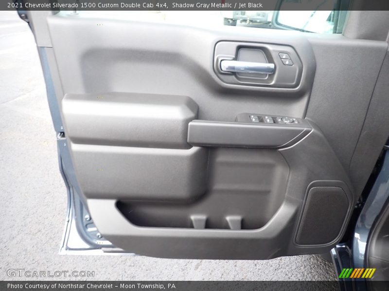 Shadow Gray Metallic / Jet Black 2021 Chevrolet Silverado 1500 Custom Double Cab 4x4