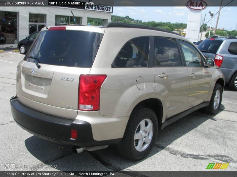 Prairie Gold Metallic / Beige 2007 Suzuki XL7 AWD