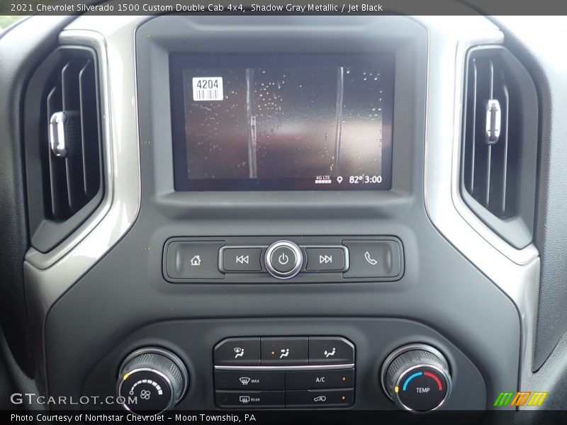 Shadow Gray Metallic / Jet Black 2021 Chevrolet Silverado 1500 Custom Double Cab 4x4