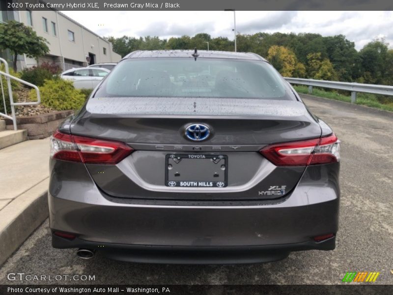 Predawn Gray Mica / Black 2020 Toyota Camry Hybrid XLE