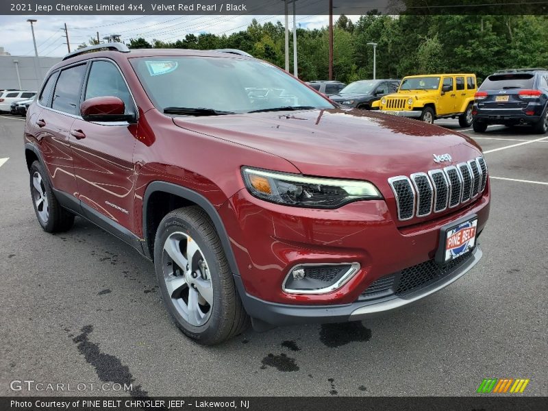 Velvet Red Pearl / Black 2021 Jeep Cherokee Limited 4x4