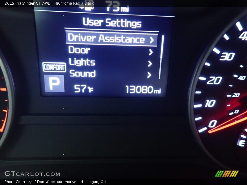 HiChroma Red / Black 2019 Kia Stinger GT AWD