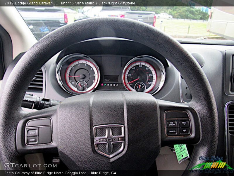 Bright Silver Metallic / Black/Light Graystone 2012 Dodge Grand Caravan SE