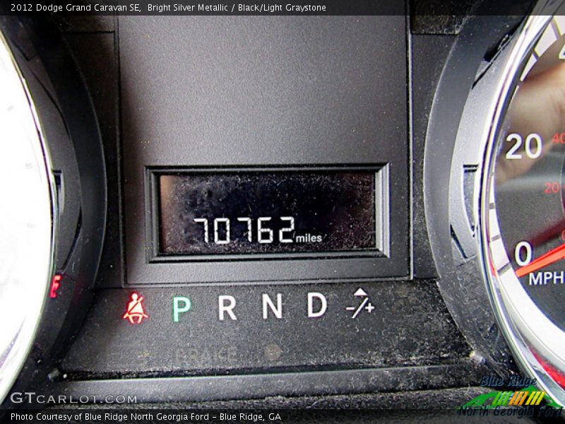 Bright Silver Metallic / Black/Light Graystone 2012 Dodge Grand Caravan SE