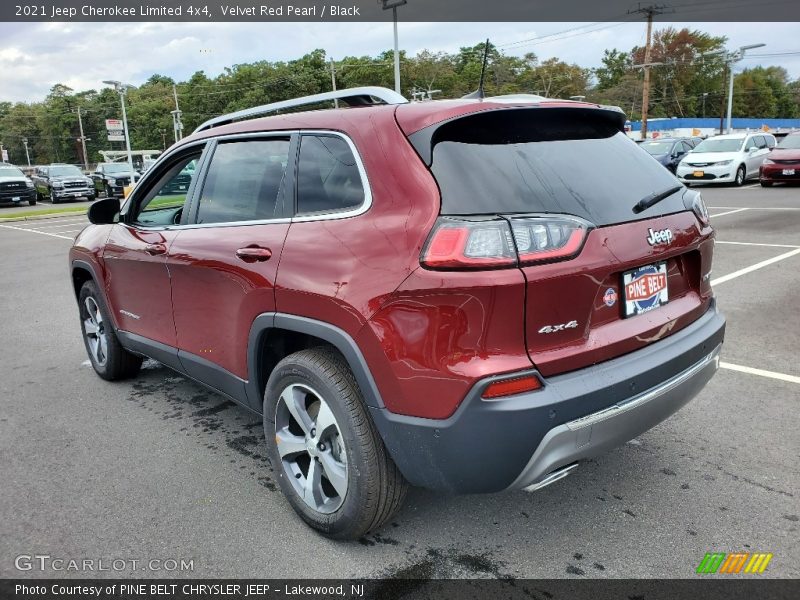 Velvet Red Pearl / Black 2021 Jeep Cherokee Limited 4x4