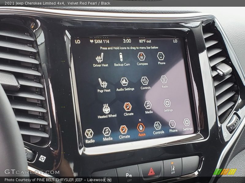 Velvet Red Pearl / Black 2021 Jeep Cherokee Limited 4x4