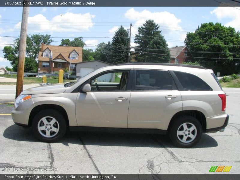 Prairie Gold Metallic / Beige 2007 Suzuki XL7 AWD