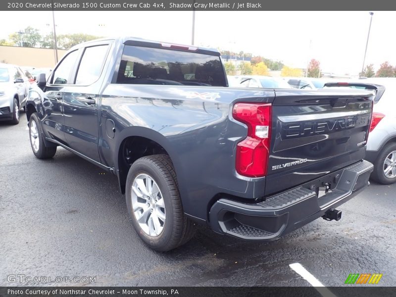 Shadow Gray Metallic / Jet Black 2020 Chevrolet Silverado 1500 Custom Crew Cab 4x4