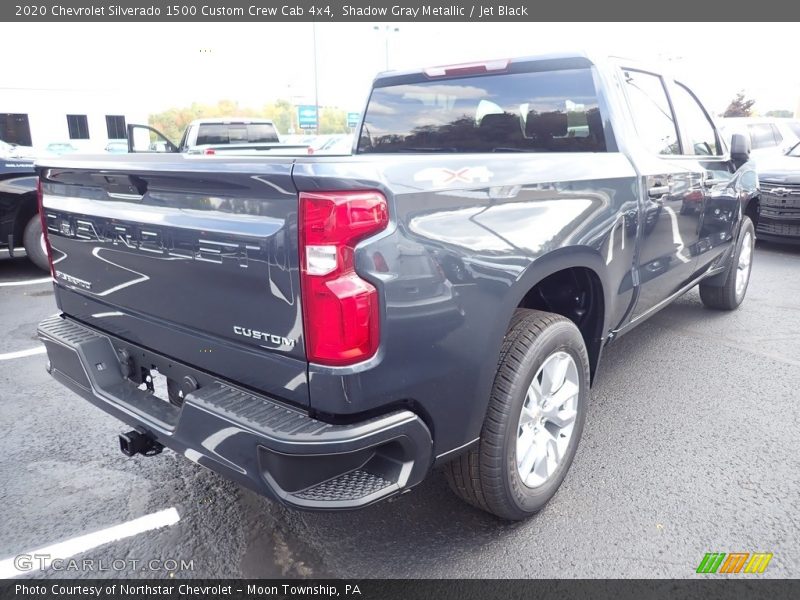 Shadow Gray Metallic / Jet Black 2020 Chevrolet Silverado 1500 Custom Crew Cab 4x4