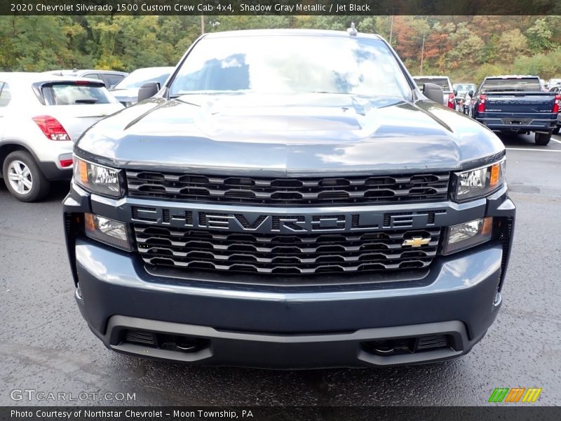 Shadow Gray Metallic / Jet Black 2020 Chevrolet Silverado 1500 Custom Crew Cab 4x4