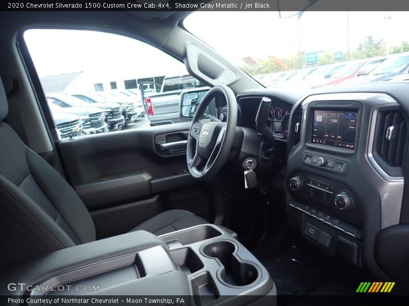 Shadow Gray Metallic / Jet Black 2020 Chevrolet Silverado 1500 Custom Crew Cab 4x4