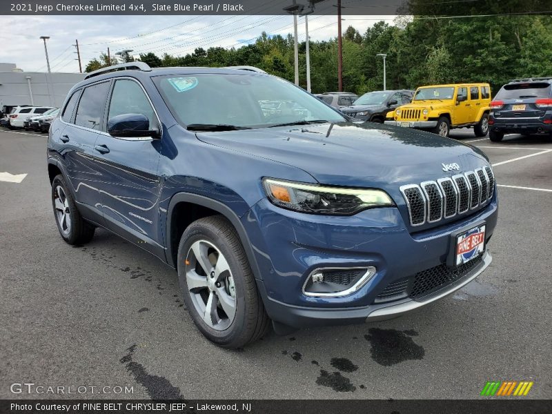 Slate Blue Pearl / Black 2021 Jeep Cherokee Limited 4x4