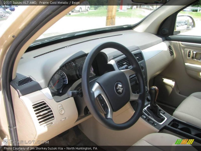 Prairie Gold Metallic / Beige 2007 Suzuki XL7 AWD