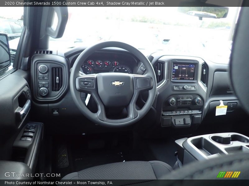 Shadow Gray Metallic / Jet Black 2020 Chevrolet Silverado 1500 Custom Crew Cab 4x4