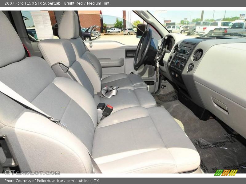 Bright Red / Medium Flint 2007 Ford F150 STX SuperCab