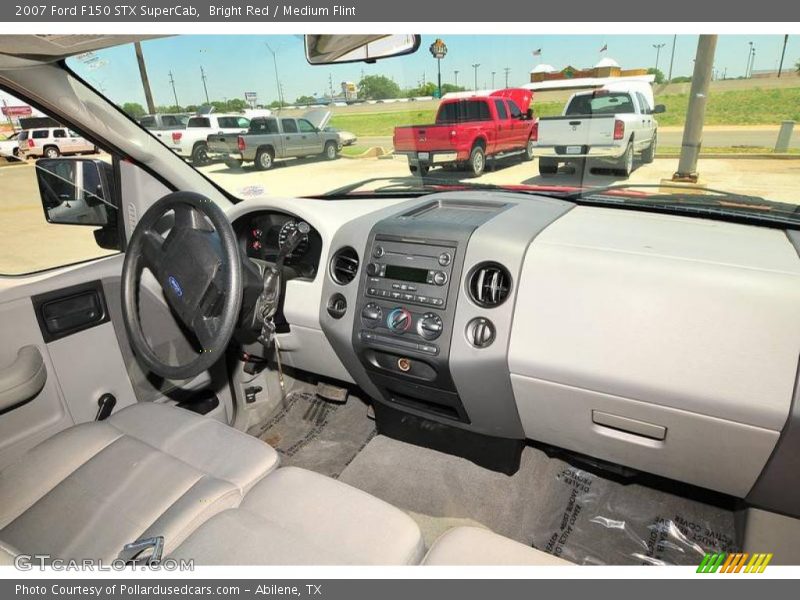 Bright Red / Medium Flint 2007 Ford F150 STX SuperCab