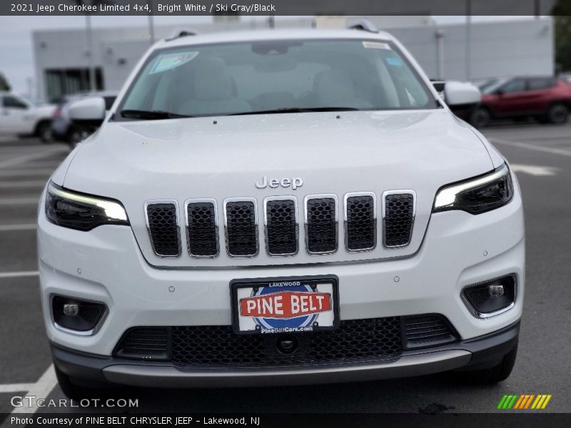 Bright White / Ski Gray/Black 2021 Jeep Cherokee Limited 4x4