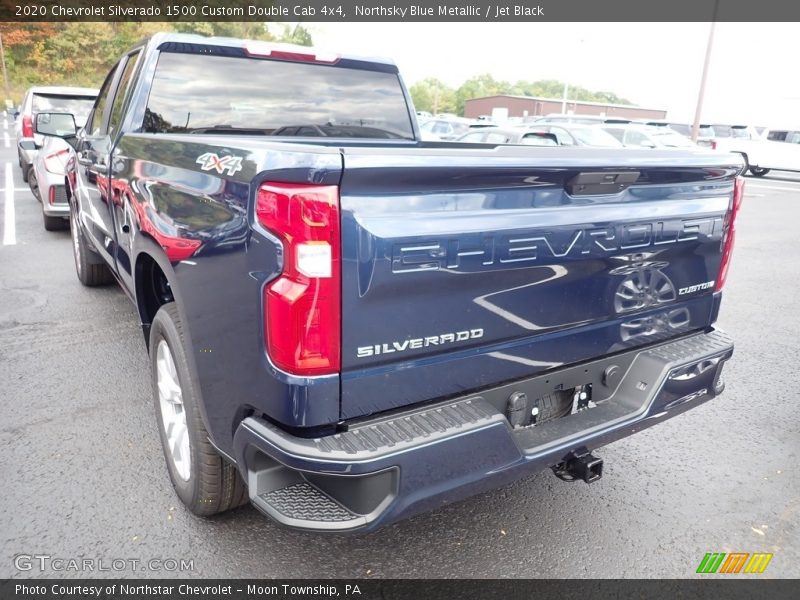 Northsky Blue Metallic / Jet Black 2020 Chevrolet Silverado 1500 Custom Double Cab 4x4