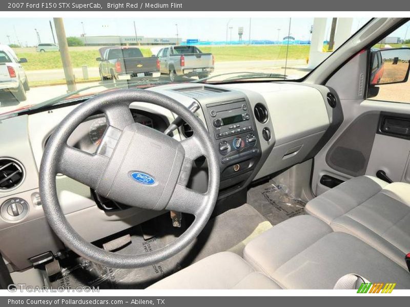 Bright Red / Medium Flint 2007 Ford F150 STX SuperCab