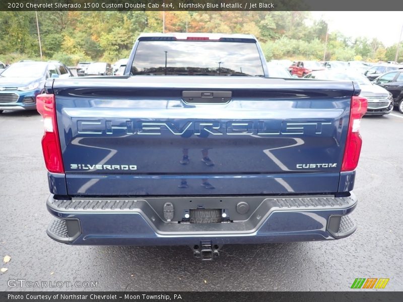 Northsky Blue Metallic / Jet Black 2020 Chevrolet Silverado 1500 Custom Double Cab 4x4