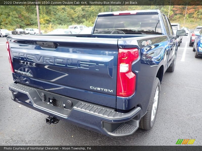 Northsky Blue Metallic / Jet Black 2020 Chevrolet Silverado 1500 Custom Double Cab 4x4