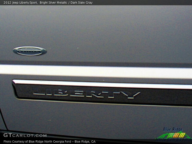 Bright Silver Metallic / Dark Slate Gray 2012 Jeep Liberty Sport