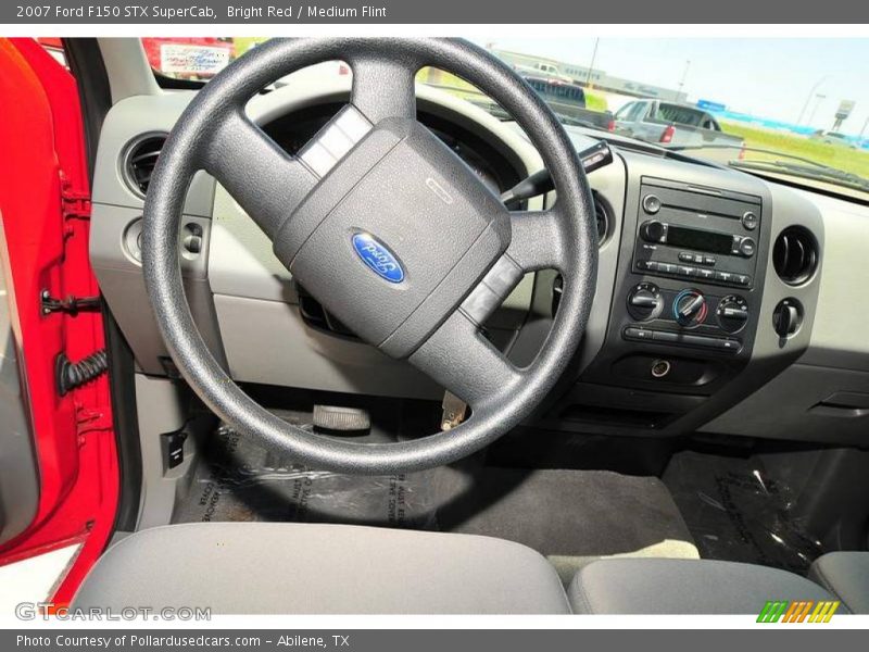 Bright Red / Medium Flint 2007 Ford F150 STX SuperCab