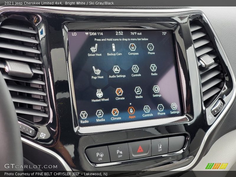 Controls of 2021 Cherokee Limited 4x4