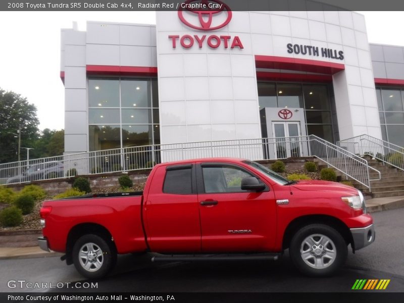 Radiant Red / Graphite Gray 2008 Toyota Tundra SR5 Double Cab 4x4