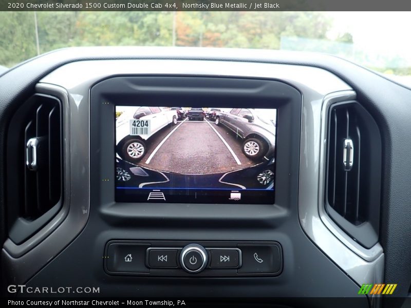 Northsky Blue Metallic / Jet Black 2020 Chevrolet Silverado 1500 Custom Double Cab 4x4