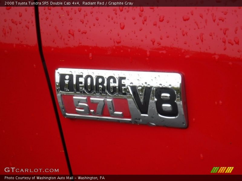 Radiant Red / Graphite Gray 2008 Toyota Tundra SR5 Double Cab 4x4