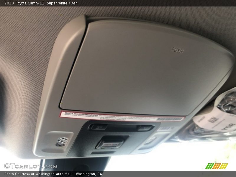 Super White / Ash 2020 Toyota Camry LE