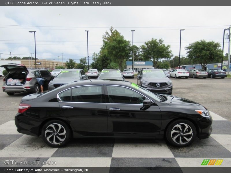 Crystal Black Pearl / Black 2017 Honda Accord EX-L V6 Sedan