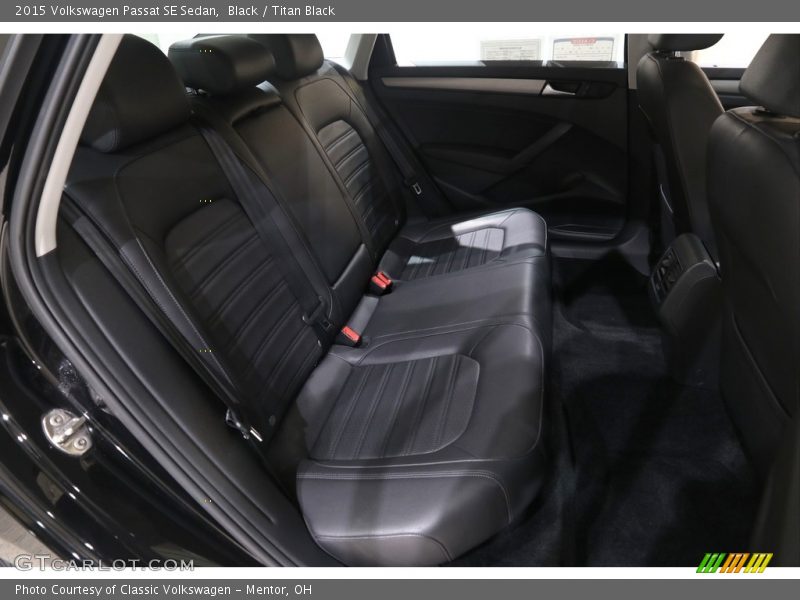 Rear Seat of 2015 Passat SE Sedan