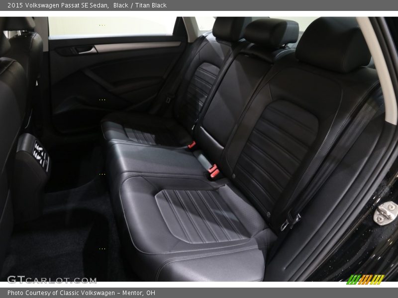 Rear Seat of 2015 Passat SE Sedan