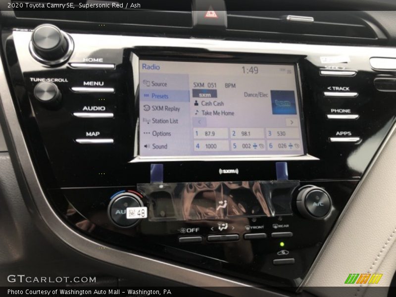 Supersonic Red / Ash 2020 Toyota Camry SE