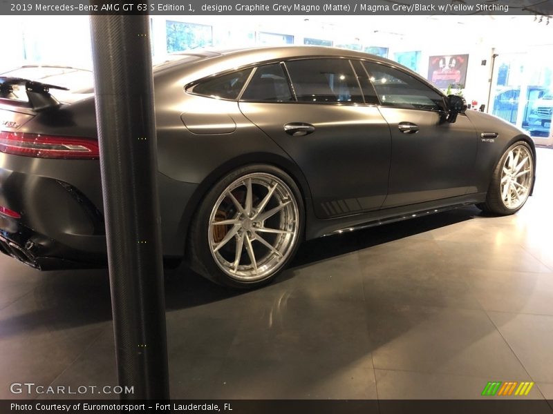 designo Graphite Grey Magno (Matte) / Magma Grey/Black w/Yellow Stitching 2019 Mercedes-Benz AMG GT 63 S Edition 1