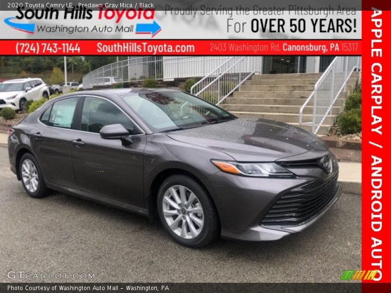 Predawn Gray Mica / Black 2020 Toyota Camry LE