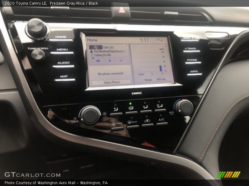 Predawn Gray Mica / Black 2020 Toyota Camry LE