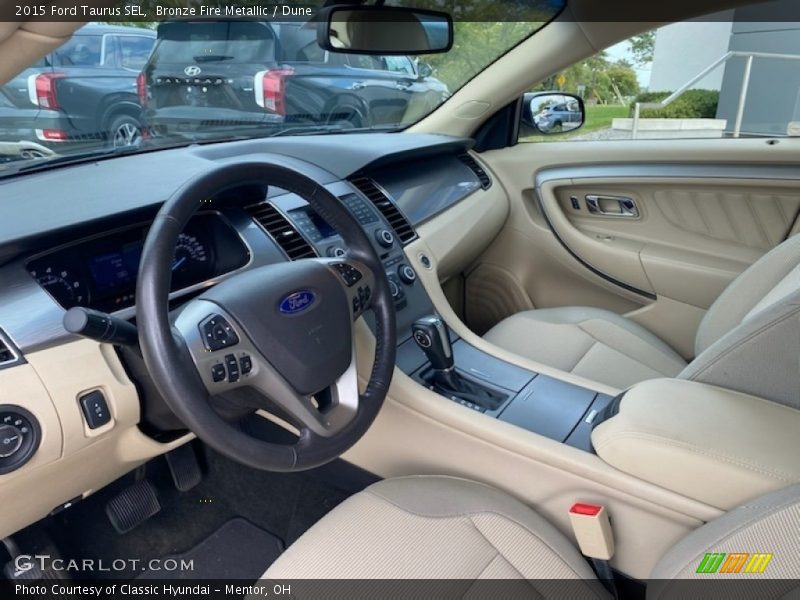 Bronze Fire Metallic / Dune 2015 Ford Taurus SEL