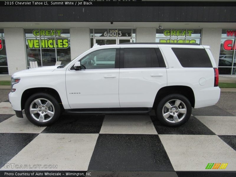 Summit White / Jet Black 2016 Chevrolet Tahoe LS