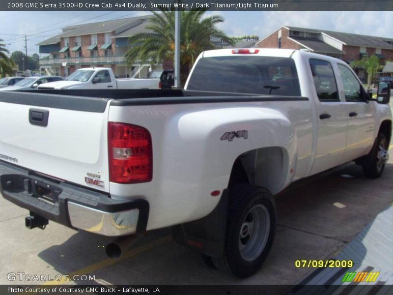 Summit White / Dark Titanium/Light Titanium 2008 GMC Sierra 3500HD Crew Cab 4x4 Dually