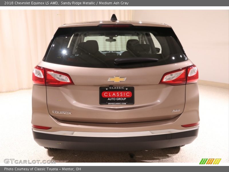 Sandy Ridge Metallic / Medium Ash Gray 2018 Chevrolet Equinox LS AWD