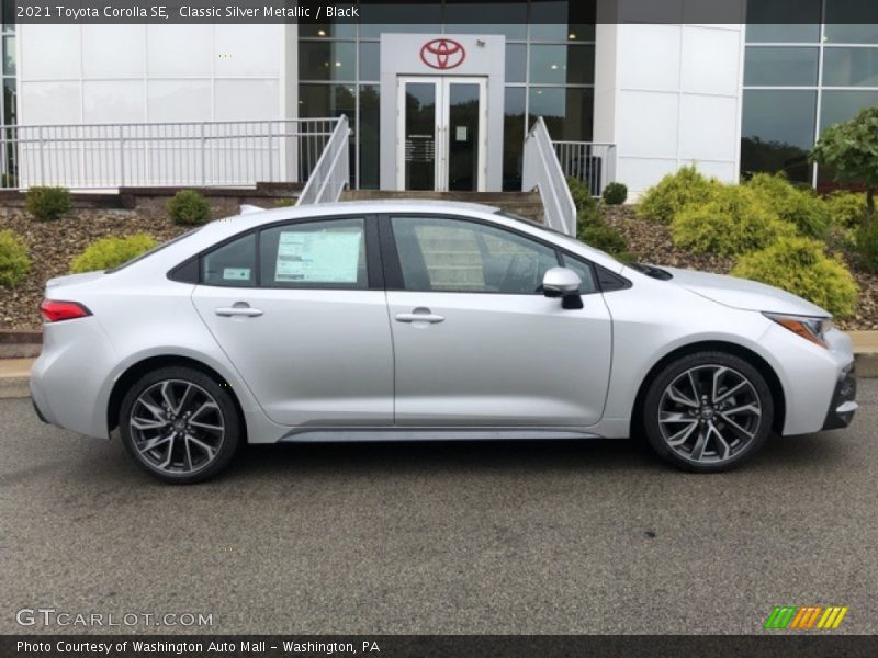 Classic Silver Metallic / Black 2021 Toyota Corolla SE