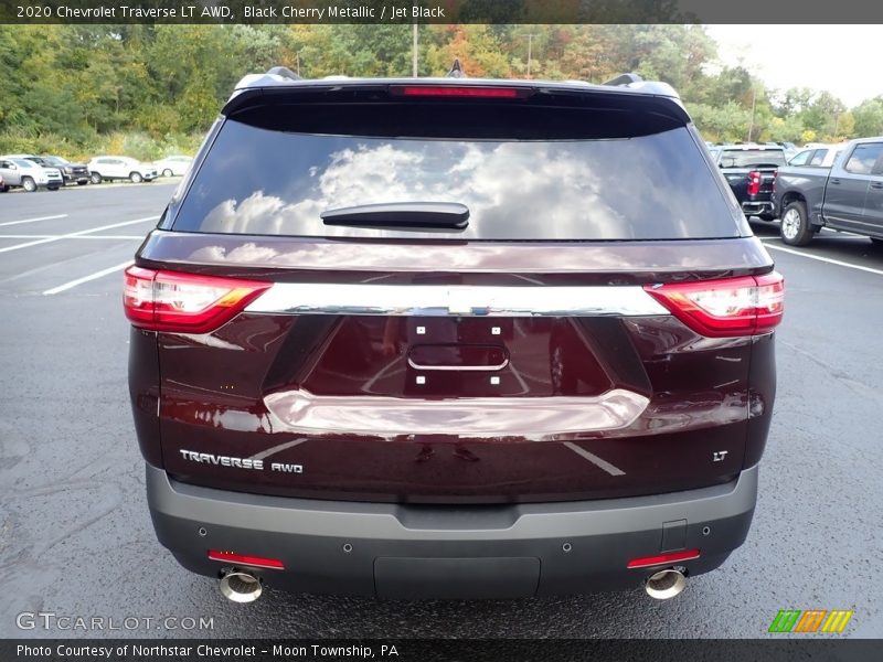Black Cherry Metallic / Jet Black 2020 Chevrolet Traverse LT AWD