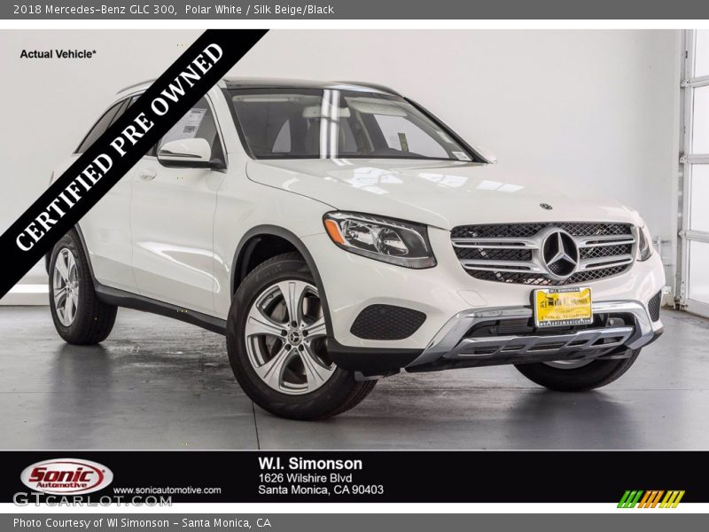 Polar White / Silk Beige/Black 2018 Mercedes-Benz GLC 300